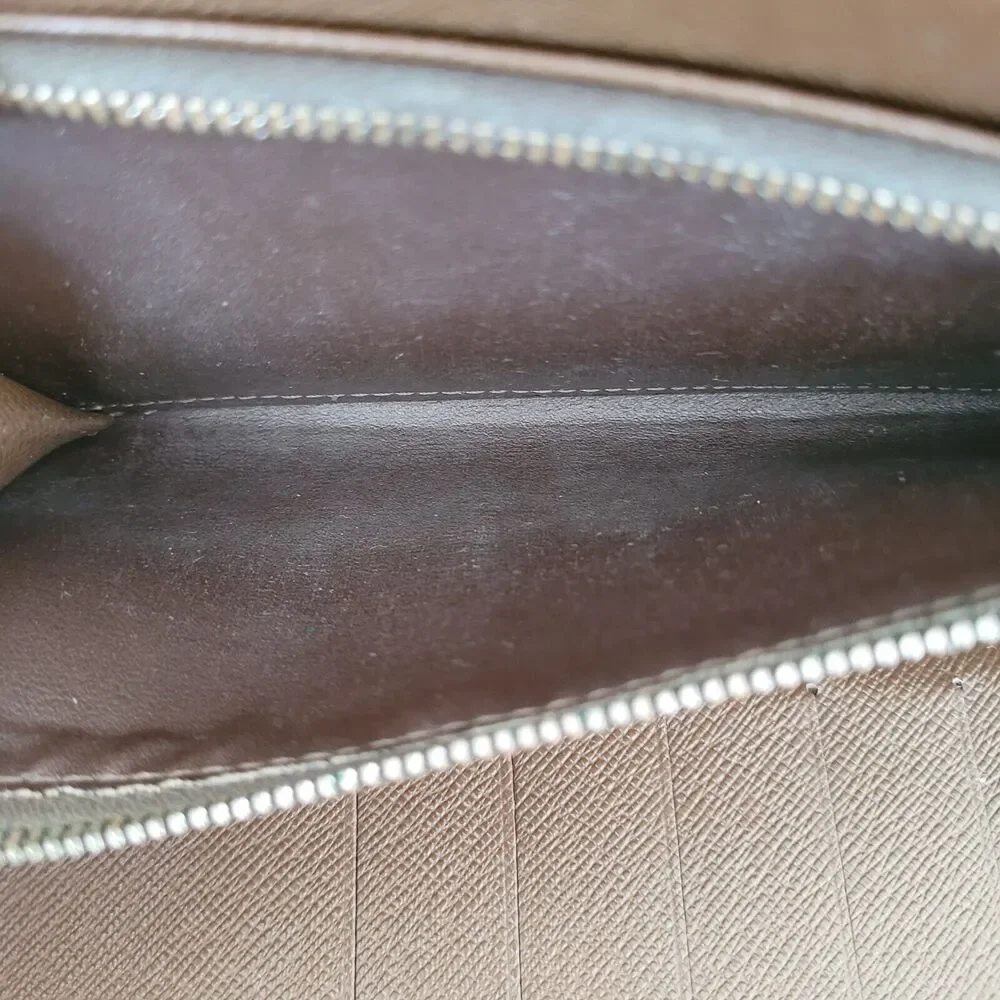 LOUIS VUITTON‎ LV Brown Zip Around Wallet Organizer Atoll Large Clutch Unisex
